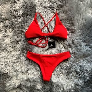 Zaful Red Bikini